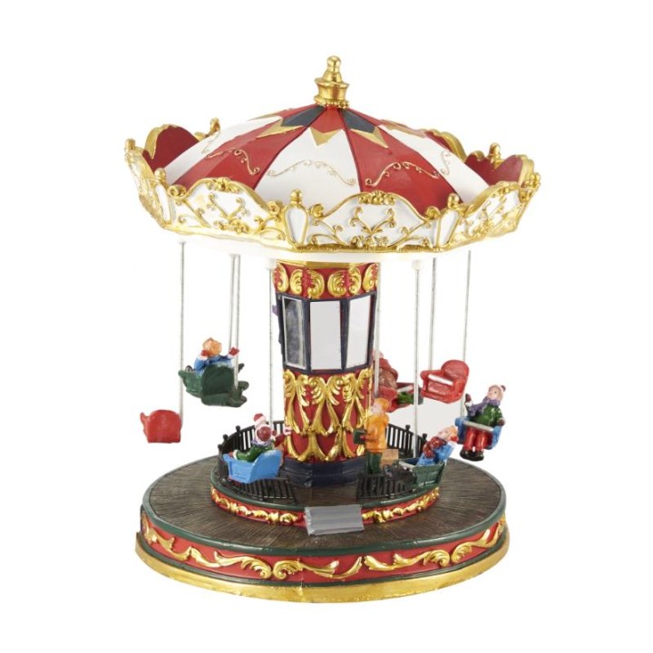 CHRISTMAS CAROUSEL 20.5X20.5X25.5CM