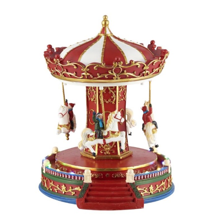 CHRISTMAS CAROUSEL 22X24.5X27.5CM