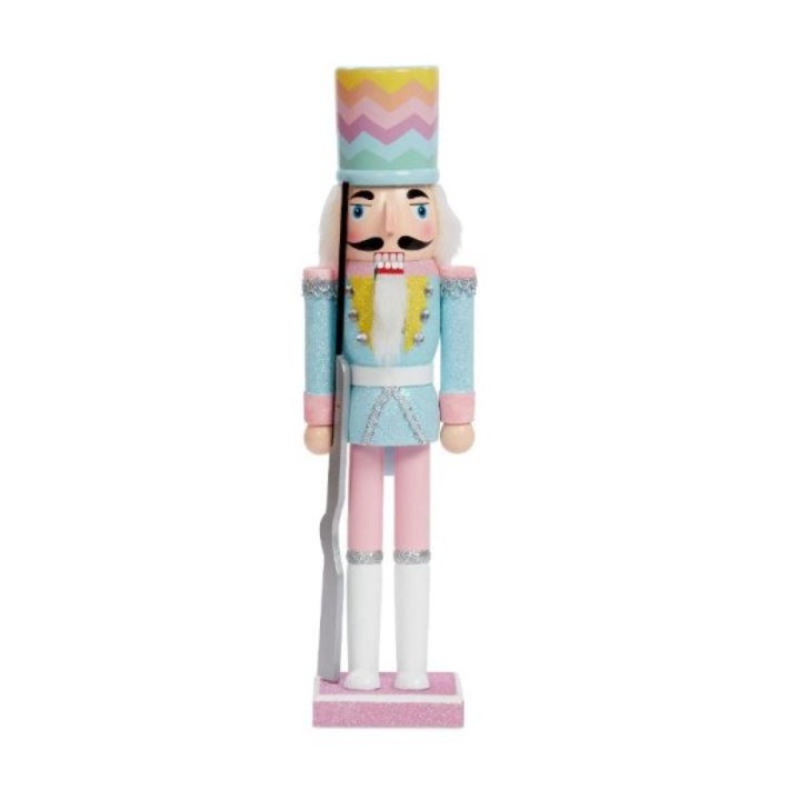 DECORATIVE PASTEL NUTCRACKER 38CM - ASSORTED DESIGNS