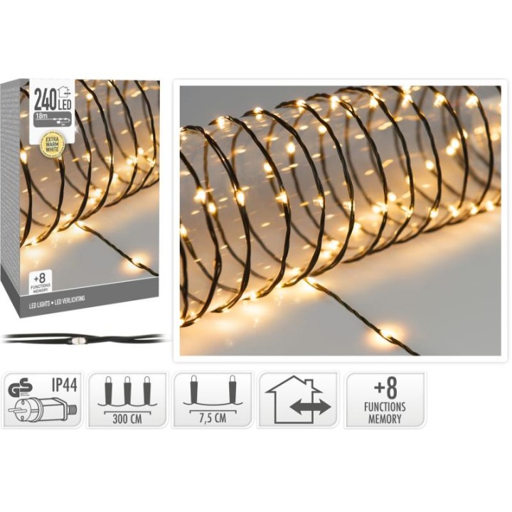 LED LIGHTS 240LED - EXTRA WARM WHITE