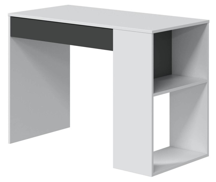 Master Corner Office Desk - White/ Black