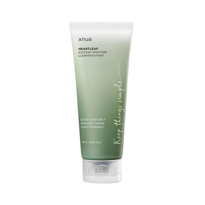 Anua Heartleaf Succinic Moisture Cleansing Foam