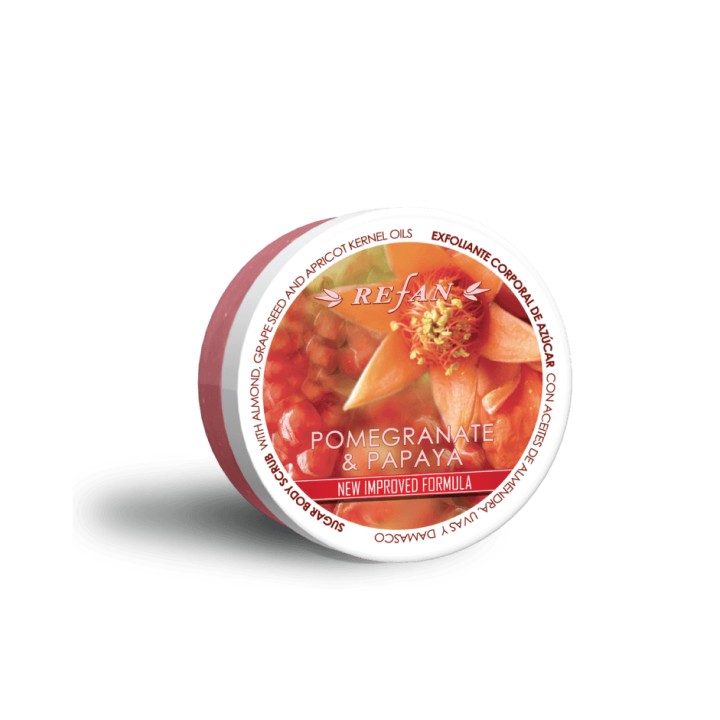 Refan Sugar Body Scrub Pomegranate And Papaya