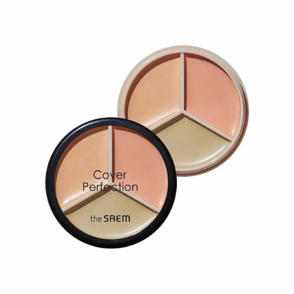 The Saem Cover Perfection Triple Pot 01 Correct Beige