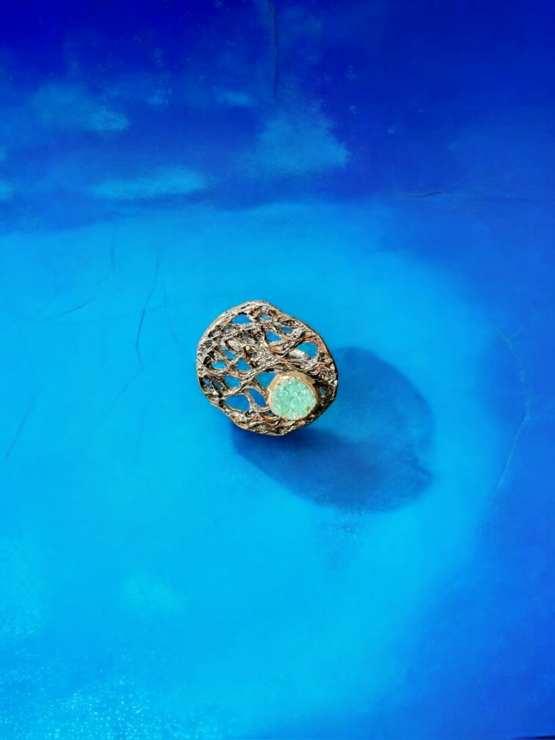 Fishnet Ring D1043