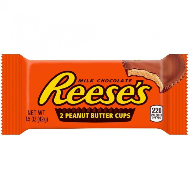 REESE'S 2 MILK CHOCOLATE PEANUT BUTTER CUPS 42GR