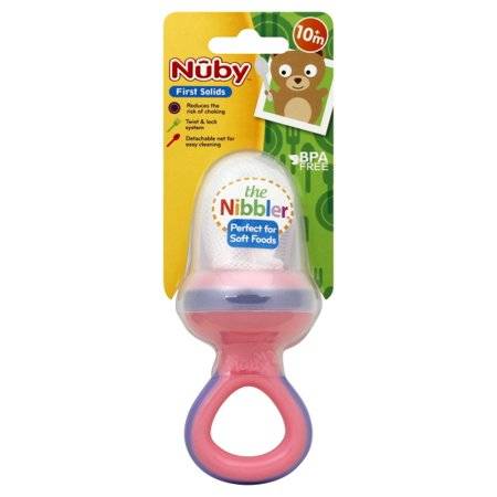 NUBY NIBBLER WITH TRAVEL COVER, COLORS MAY VARY 1PIECE 10m+