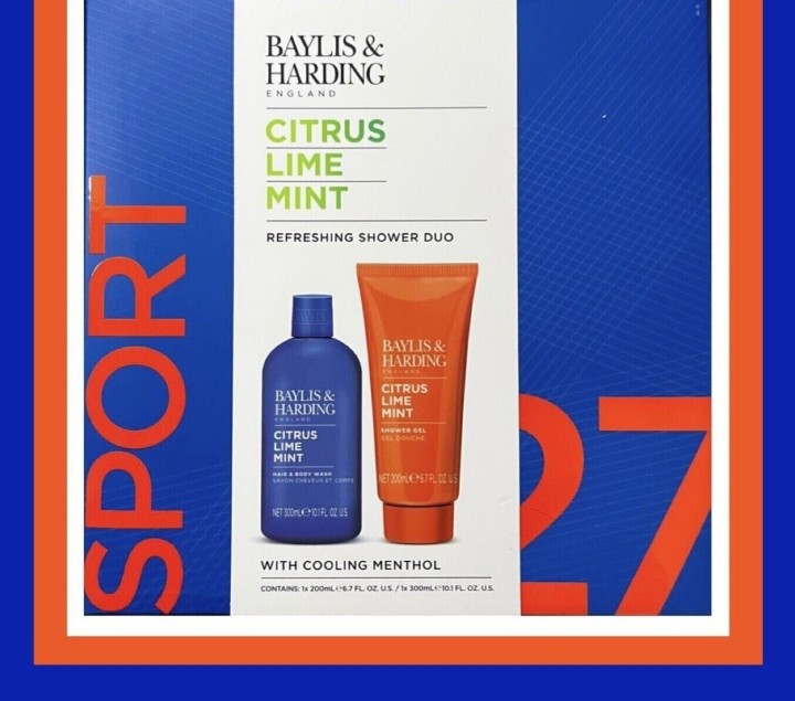Baylis & Harding Citrus, Lime & Mint Men's Shower Gift Set Sport 27 2s
