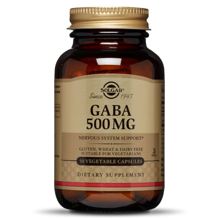 Solgar GABA 500mg x 50 Capsules - Promotes Relaxation & Nervous System Support