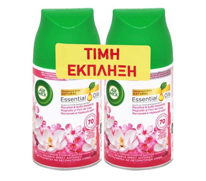AIR WICK Freshmatic refill spray 2X250ml - Magnolia & Cherry Blossom