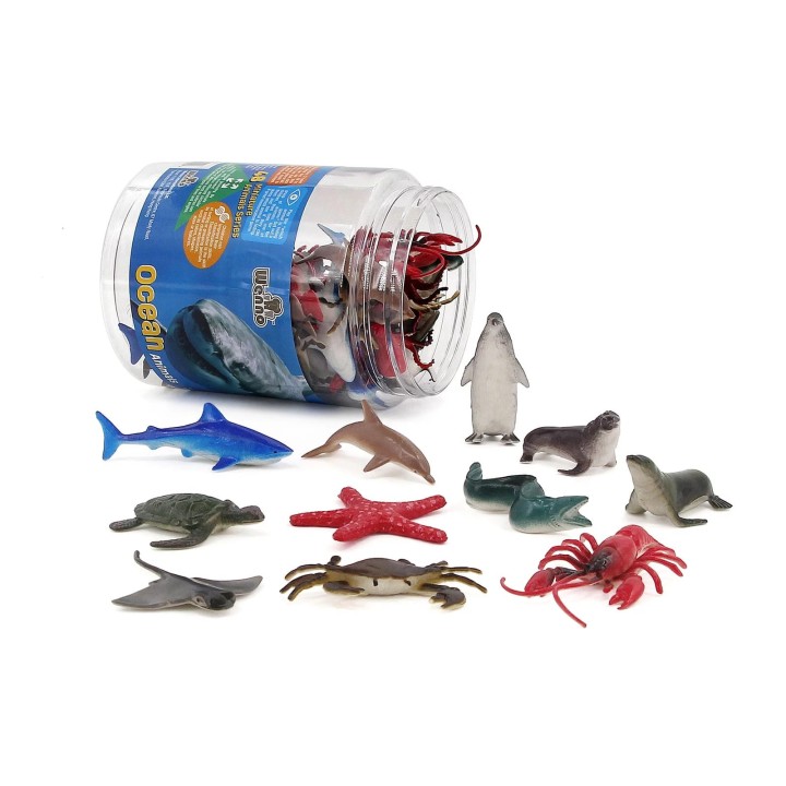 OCEAN ANIMALS PLAYSET 10PCS
