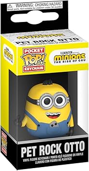 POP! MINIONS THE RISE OF GRU PET ROCK OTTO KEYCHAIN