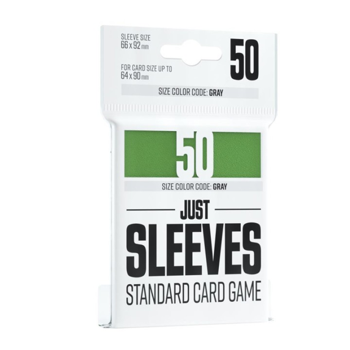 JUST SLEEVES STANDARD CARD GAME GREEN 50