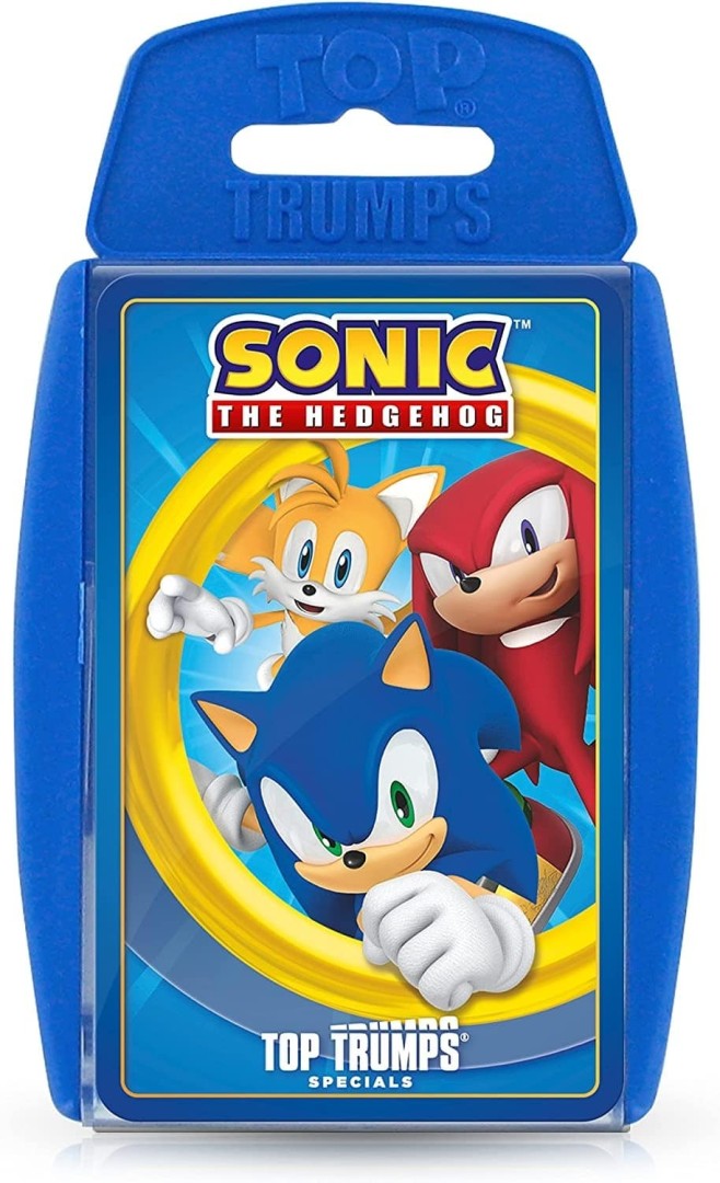 WINNING MOVES TOP TRUMPS SONIC THE HEDGEHOG CARD GAME