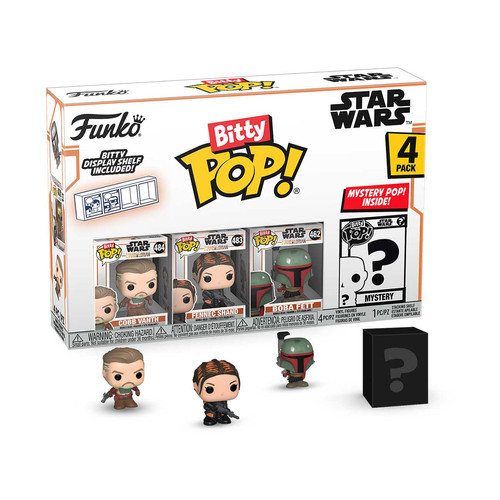 FUNKO POP! 4 PACK: BITTY POP STAR WARS MANDALORIAN COBB VANTH FIGURES