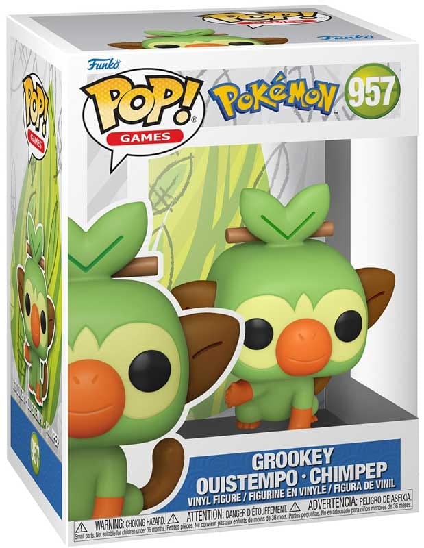 POP FUNKO! GAMES: POKEMON GROOKEY FIGURE