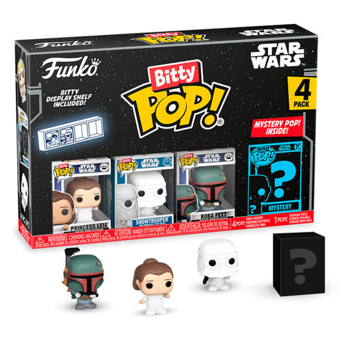 FUNKO POP! 4 PACK: BITTY POP STAR WARS LEIA FIGURES