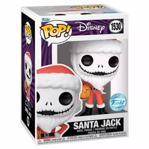 POP FUNKO! DISNEY:NIGHTMARE BEFORE CHRISTMAS SANTA JACK WITH JACKOLANTERN SPECIAL EDITION FIGURE