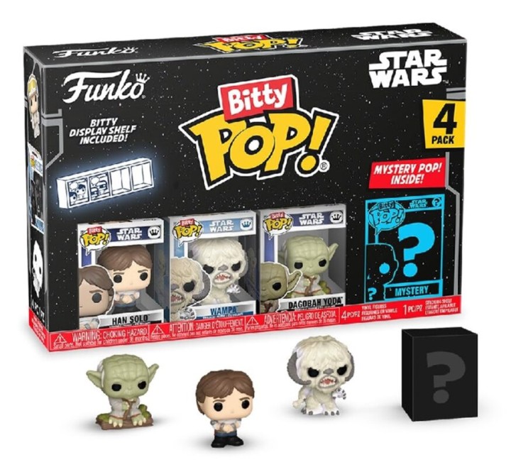 FUNKO POP! 4 PACK: BITTY POP STAR WARS HAN FIGURES