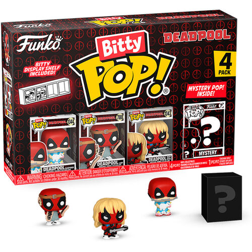 FUNKO POP! 4 PACK: BITTY POP DEADPOOL SLEEPOVER FIGURES