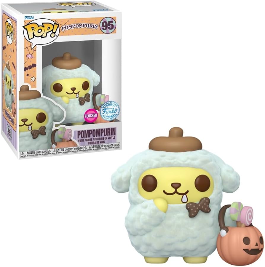 POP FUNKO! SANRIO: HELLO KITTY POMPOMPURIN FLOCKED SPECIAL EDITION FIGURE