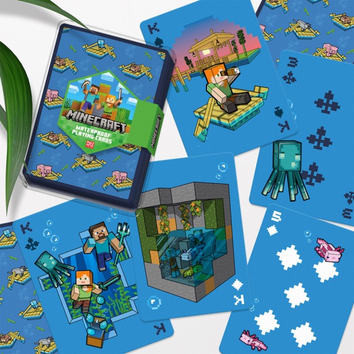 PALADONE MINECRAFT WATERPROOF PLAYING CARDS