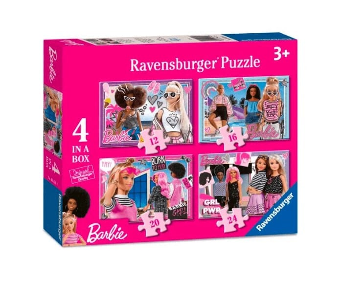 RAVENSBURGER PUZZLE BARBIE 4 IN A BOX