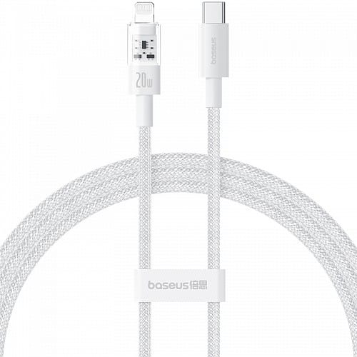 BASEUS CABLE USB-C TO LIGHTNING 1M WHITE
