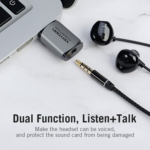 Vention AUDIO CONVERTER USB-A to 3.5mm Sound Card CDLH0