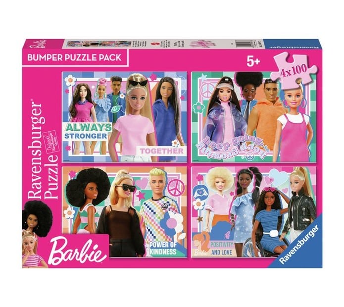 RAVENSBURGER PUZZLE BARBIE 4 X 100 PCS