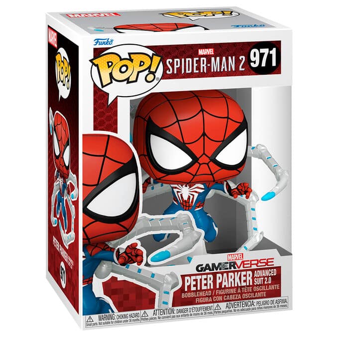 POP FUNKO! MARVEL GAMEVERSE: SPIDERMAN 2 PETER PARKER ADVANCED SUIT FIGURE