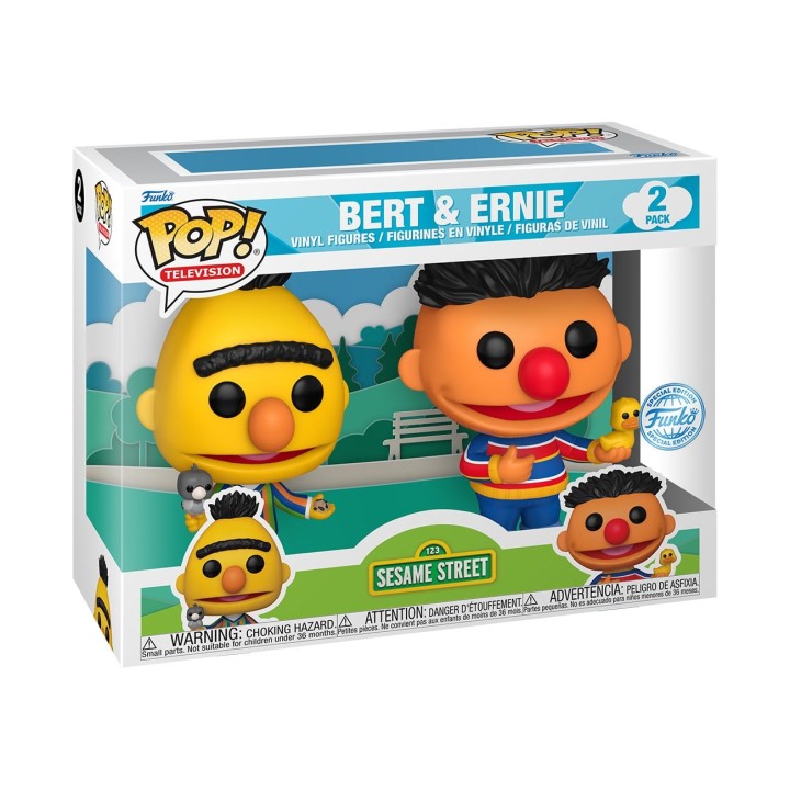 FUNKO POP! 2 PACK TELEVISION: SESAME STREET 123 BERT AND ERNIE SPECIAL EDITION FIGURE