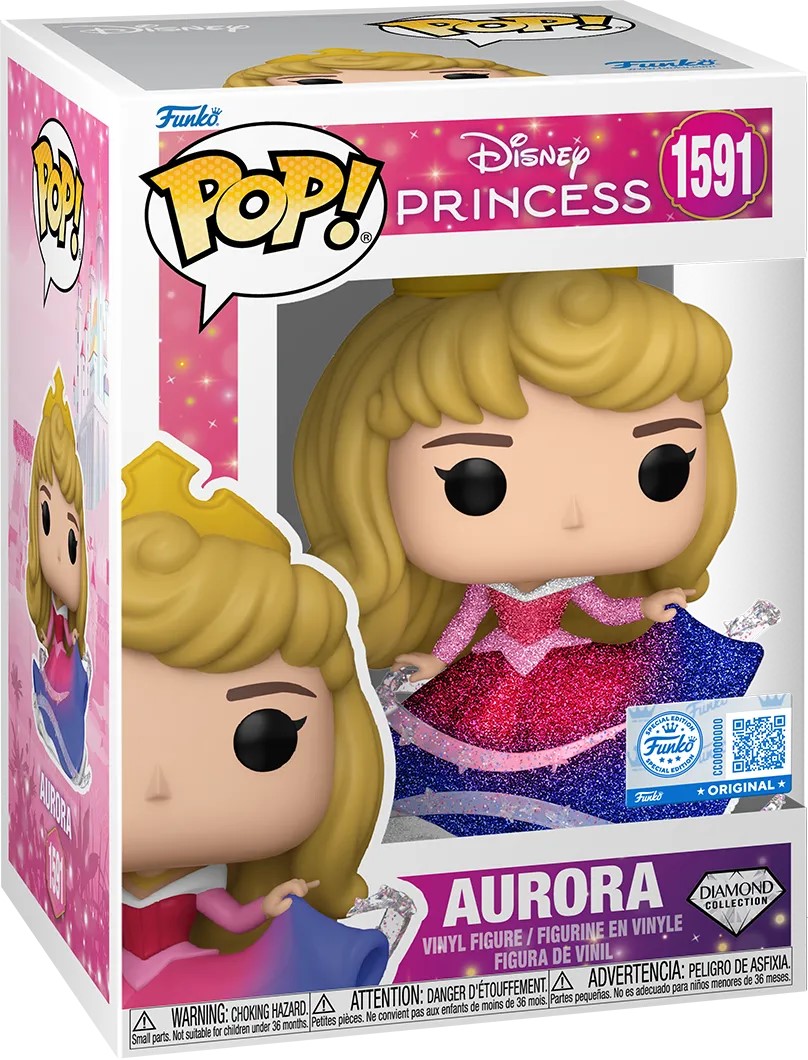 POP FUNKO! DISNEY: SLEEPING BEAUTY AURORA DIAMOND EDITION SPECIAL EDITION FIGURE