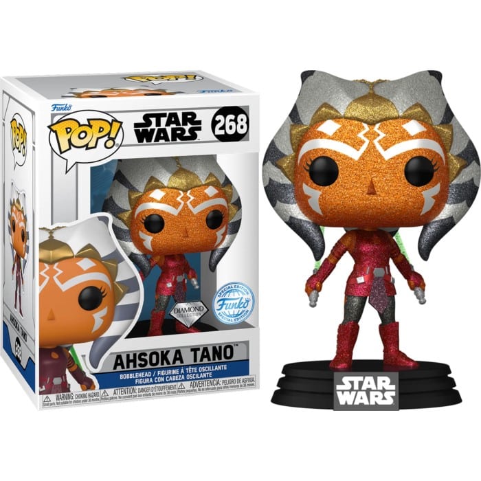 POP FUNKO! STAR WARS: AHSOKA TANO DIAMOND COLLECTION SPECIAL EDITION FIGURE