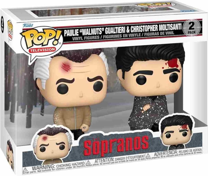 FUNKO POP! 2 PACK TELEVISION: SOPRANOS PAULIE WALNUTS GUALTIERI AND CHRISTOPHER MOLTISANTI FIGURE