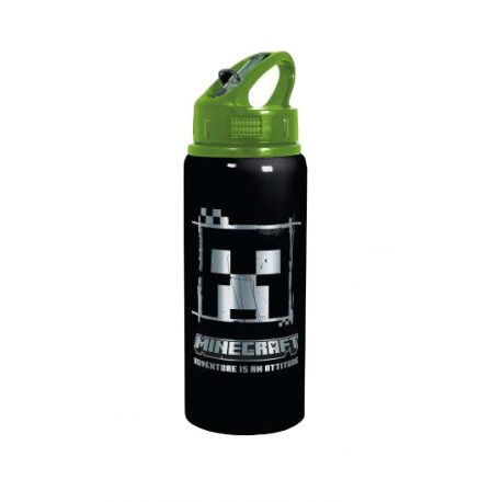 STOR MINECRAFT ALUMINIUM SPORT BOTTLE 730ML