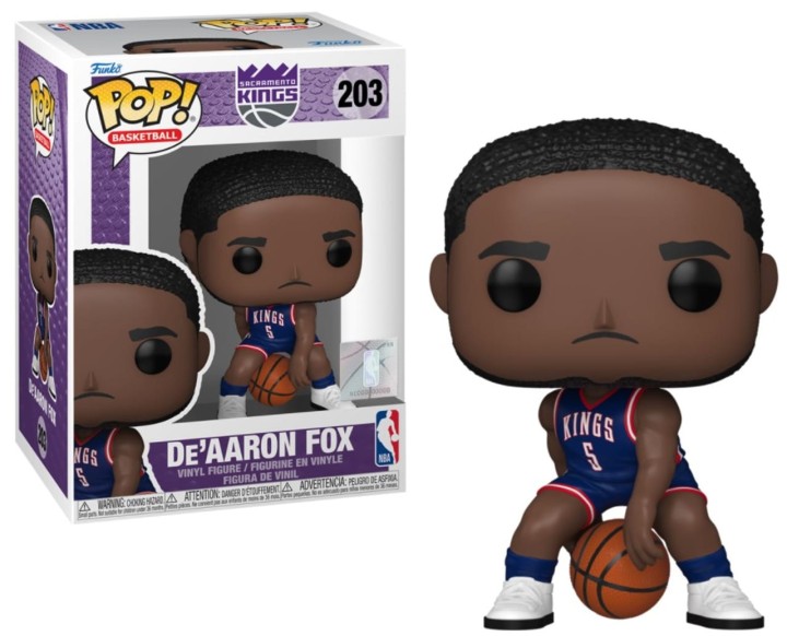 POP FUNKO! BASKETBALL: NBA KINGS DE AARON FOX CITY EDITION 24-25 FIGURE