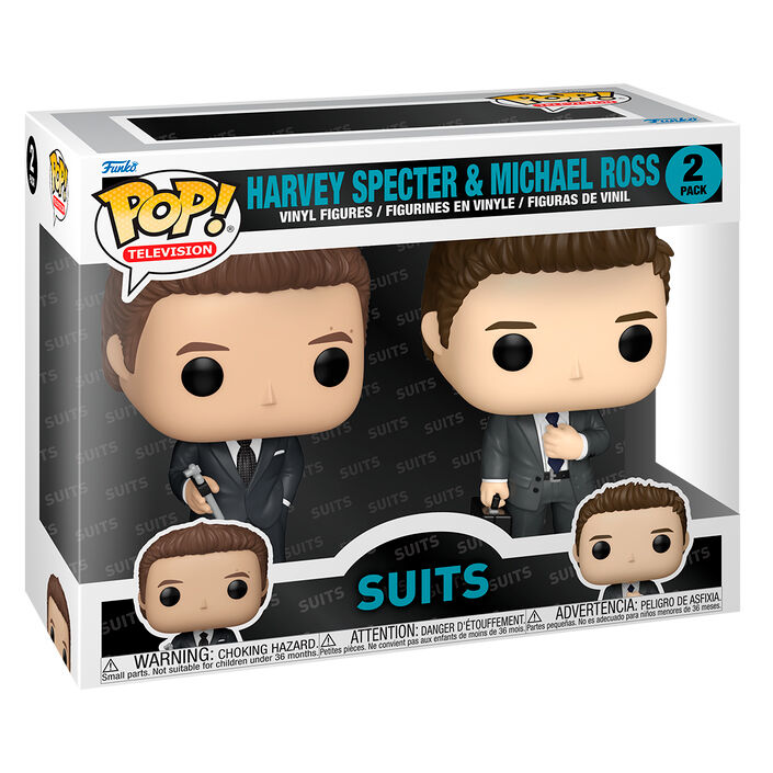 FUNKO POP! 2 PACK TELEVISION: SUITS HARVEY SPECTER AND MICHAEL ROSS FIGURE