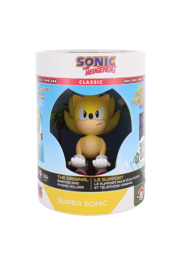 EXG CABLE GUYS SONIC THE HEDGEHOG SUPER SONIC PHONE AND EARPOD HOLDER