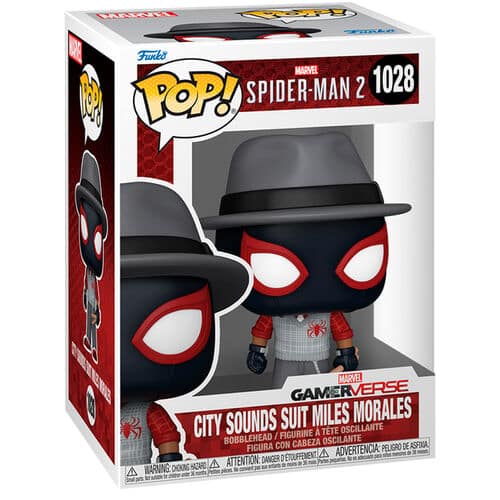 POP FUNKO! MARVEL: SPIDERMAN 2 GAMEVERSE CITY SOUNDS SUIT MILES MORALES FIGURE
