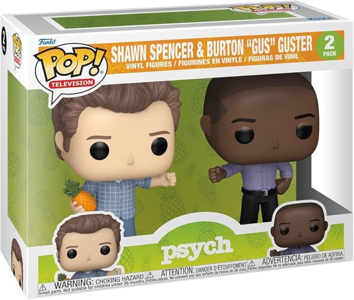 FUNKO POP! 2 PACK TELEVISION: PSYCH SHAWN SPENCER AND BURTON GAS GUSTER FIGURE