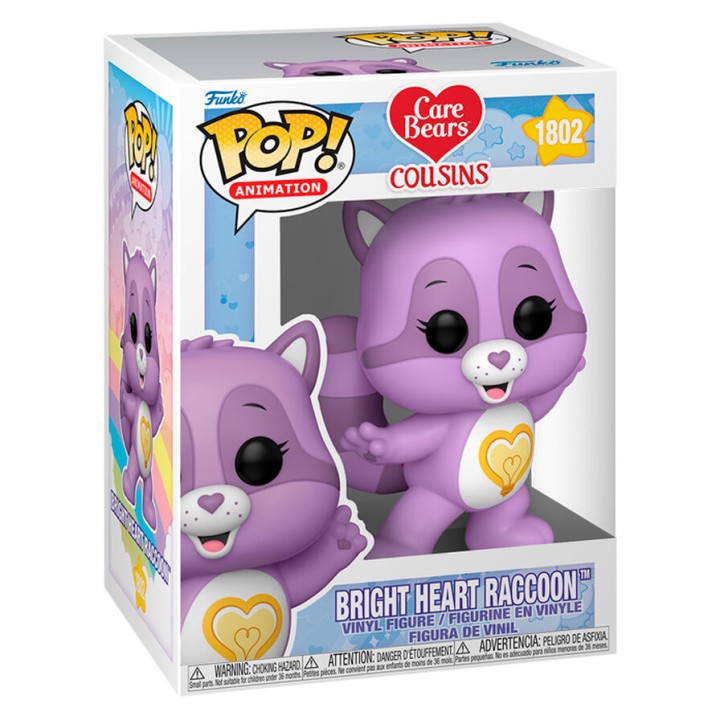 FUNKO POP! ANIMATION: CARE BEARS COUSINS BRIGHT HEART RACCOON FIGURE