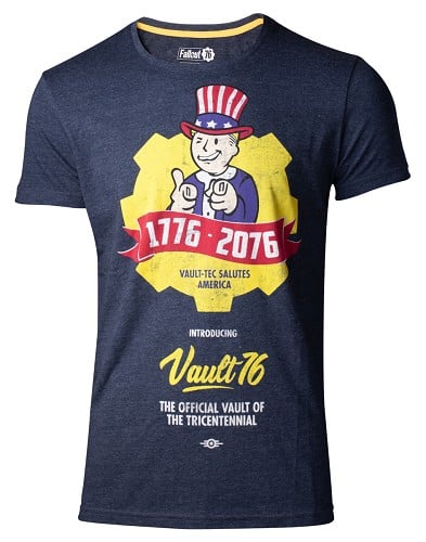 FALLOUT 76 VAULT 76 POSTER UNISEX TSHIRT S