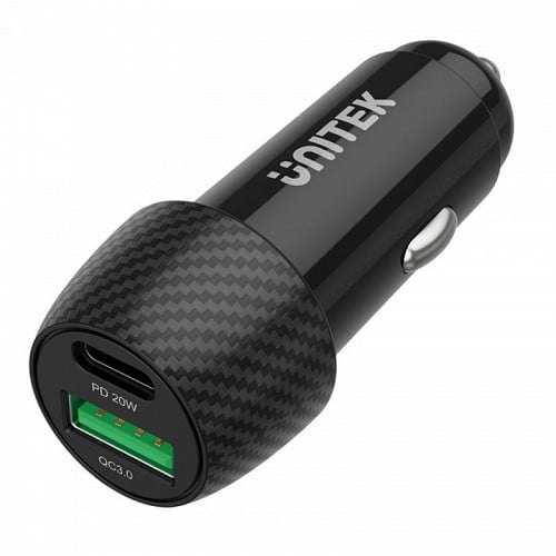 UNITEK CAR CHARGER 38W TWO PORTS