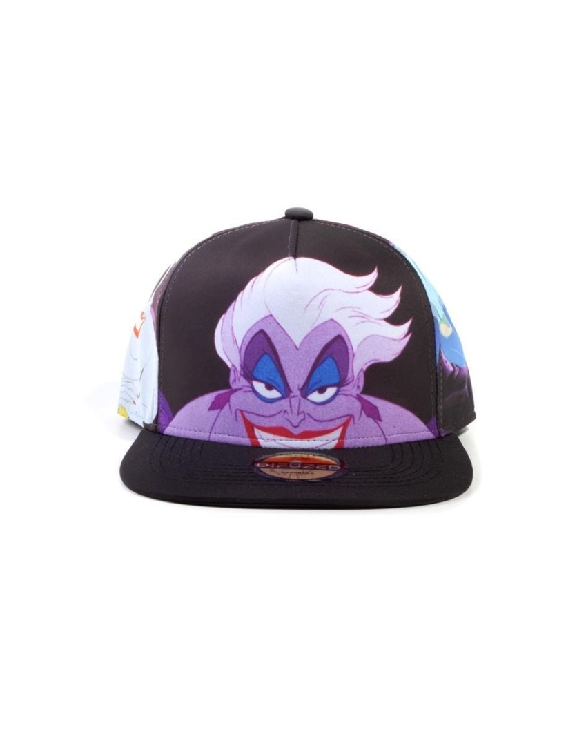 DISNEY LITTLE MERMAID URSULA AOP SNAPBACK CAP