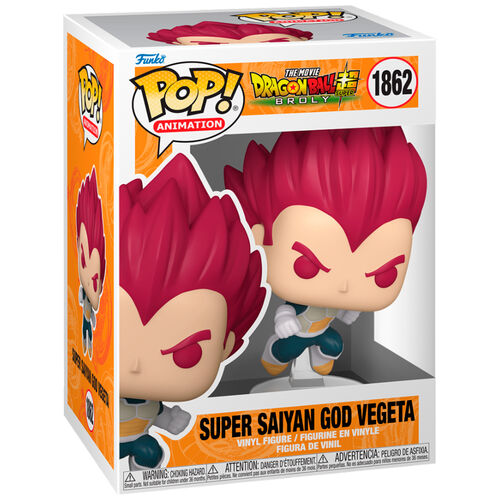 POP FUNKO! ANIMATION: DRAGONBALL SUPER SUPER SAIYAN GOD VEGETA FIGURE