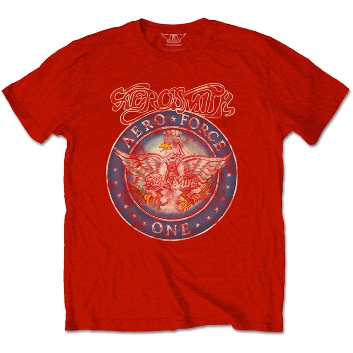 AEROSMITH UNISEX TSHIRT AERO FORCE 2XLARGE