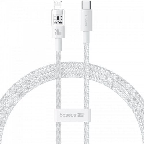 BASEUS CABLE USB-C TO LIGHTNING 2M WHITE