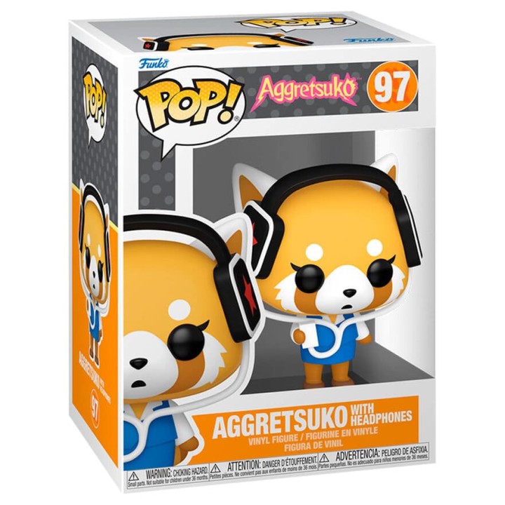 POP FUNKO! SANRIO: AGGRETSUKO WITH HEADPHONE FIGURE