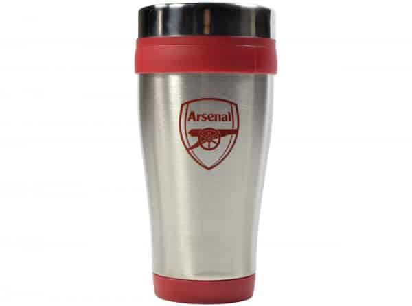 ARSENAL EXECUTIVE HANDLELESS METALLIC TRAVEL MUG
